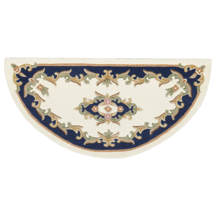 World Menagerie Hounslow Wool Beige/Blue Rug & Reviews Wayfair.co.uk